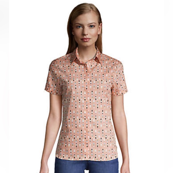 NWT (3 shirts) Lands’ End No Iron Supima Cotton Short Sleeve Shirt, Size 12 - Picture 2 of 14